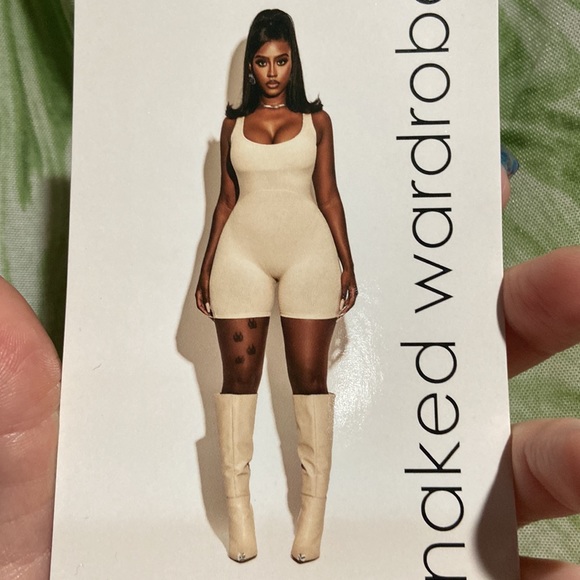 Naked wardrobe green double lined sheer dress - Picture 3 of 3